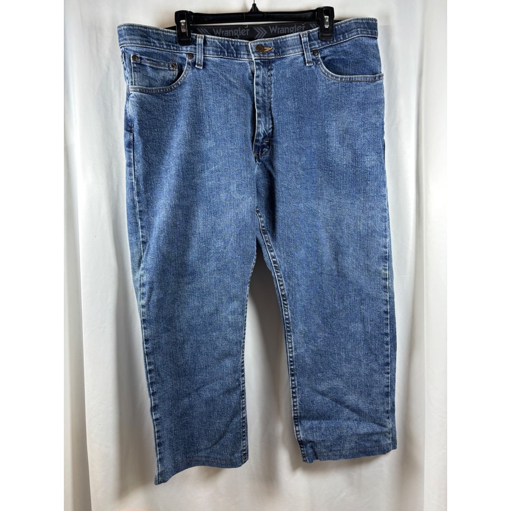 Wrangler Mens Five Star Premium Denim Regular Fit Jeans 38x29 Blue G96CFLW